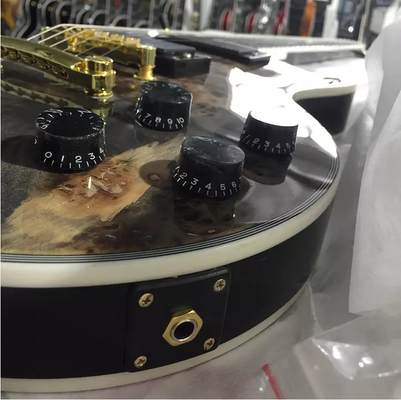オーダーメイド GB スタイル レス・ポール LP 電気ギター グレー バール メイプル トップ ゴールド ハードウェア サプライヤー