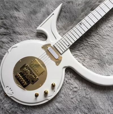 オーダーメイド ビッグプリンス アロー インレイ ゴールド ハードウェア 電気ギター 白 サプライヤー