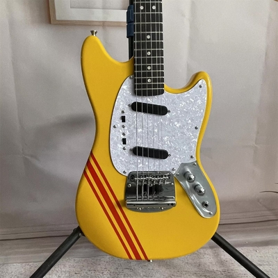 カスタムフェンダー Mustang Vintera II '70S コンペティション Mustang エレクトリックギター SS ピカップドットインレイ サプライヤー