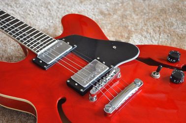 工場用 赤 G es335 電動ジャズギター 半空っぽのアーチトップ ES 335 ジャズギター サプライヤー