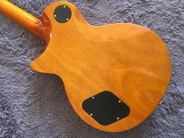 LP カスタムギター タバコ 陽の輝き 毛布付き メイプルボディ 背面の輪郭と首関節の輪郭 エボニー指板 カスタムギター サプライヤー