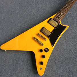 高品質のカスタムV式電ギター,ローズウッドの指盤,クロムハードウェア サプライヤー