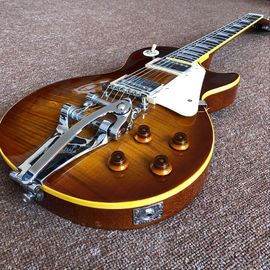 オーダーメイドショップ,タイガー・フラーム 1959年 R9 ブルーLP 標準 オーダーメイドジャズ 電気ギター,手作りギター,ローズウッドの指板ギター サプライヤー
