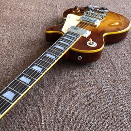 オーダーメイドショップ,タイガー・フラーム 1959年 R9 ブルーLP 標準 オーダーメイドジャズ 電気ギター,手作りギター,ローズウッドの指板ギター サプライヤー