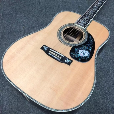 デラックス 固形ローズウッド 裏側 41 インチ D100aa タイプ スプルース 彫刻 アコースティック ギター アバロン インレイ サプライヤー