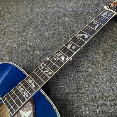 オーダーメイドGB-バイパー ブルー・ドーブ アコースティック・ギター 41インチD ボディ・アバロン インレイ・バインディング サプライヤー