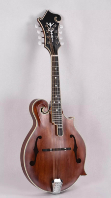 オーダーメイド グランド ハンドスケーバード マシッド スプルース トップ 8 弦 F スタイル マンドリン, マンドリンOEMを受け入れる サプライヤー