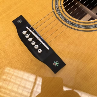Custom Logo on Headstock, Solid Spruce OM Body Solid Rosewood Back Side Acoustic Electric Guitar Abalone Binding サプライヤー