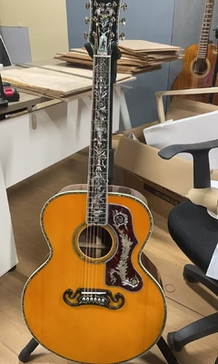 オーダーメイド 43 INCH SJ200 JUMBO SOLID バックサイド アコースティック・エレクトリック・ギター アバロン・バイディング サプライヤー