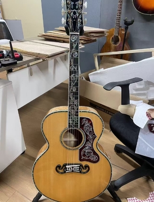 オーダーメイド 43 INCH SJ200 JUMBO SOLID バックサイド アコースティック・エレクトリック・ギター アバロン・バイディング サプライヤー