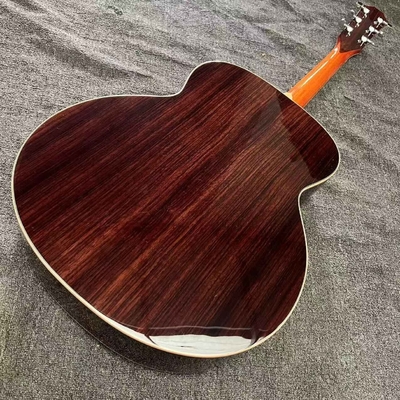 Custom Taylor Style 818 Body Deep Sunburst Solid Rosewood Back Side Acoustic Guitar X Bracing Bone Nut サプライヤー