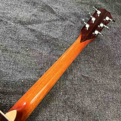 Custom Taylor Style 818 Body Deep Sunburst Solid Rosewood Back Side Acoustic Guitar X Bracing Bone Nut サプライヤー