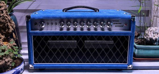 カスタムDスタイル スチール弦 シンガーヘッド 20W 50W 100W スエードブルーカラー、グランドアンプ SSSモデル サプライヤー