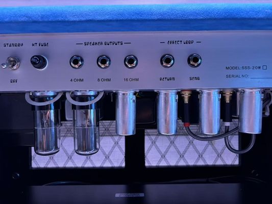 カスタムDスタイル スチール弦 シンガーヘッド 20W 50W 100W スエードブルーカラー、グランドアンプ SSSモデル サプライヤー