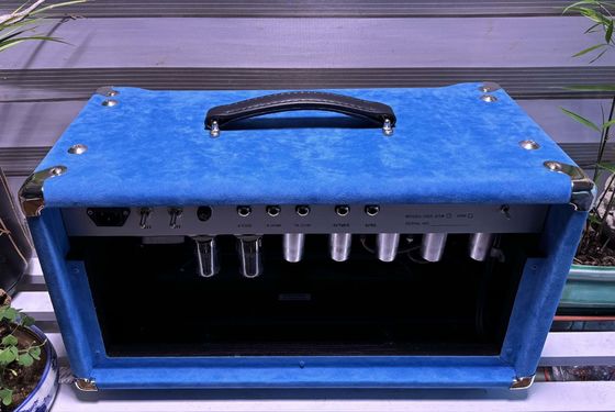 カスタムDスタイル スチール弦 シンガーヘッド 20W 50W 100W スエードブルーカラー、グランドアンプ SSSモデル サプライヤー