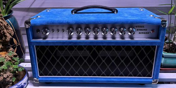 カスタムDスタイル スチール弦 シンガーヘッド 20W 50W 100W スエードブルーカラー、グランドアンプ SSSモデル サプライヤー