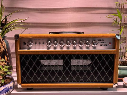 カスタムダムブルCLONE スチールストリングシンガーヘッド 20W 50W 100W スウェードブラウン色,グランドアンプ SSSモデル サプライヤー