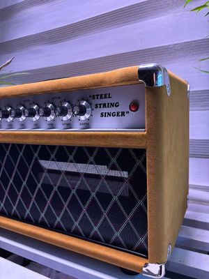 カスタムダムブルCLONE スチールストリングシンガーヘッド 20W 50W 100W スウェードブラウン色,グランドアンプ SSSモデル サプライヤー