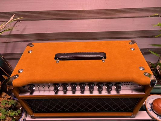カスタムダムブルCLONE スチールストリングシンガーヘッド 20W 50W 100W スウェードブラウン色,グランドアンプ SSSモデル サプライヤー