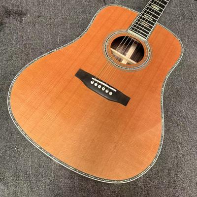 Custom M Style Solid Cedar Top D45caa Dreadnought Acoustic Guitar with Solid Rosewood Back Side, customized logo on headstock サプライヤー