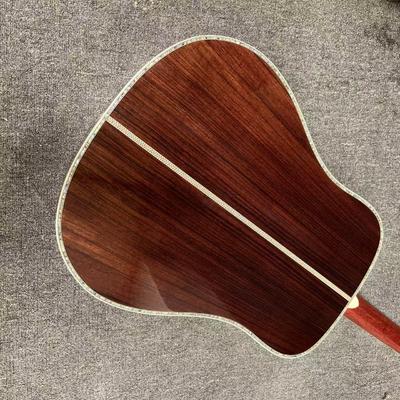 Custom M Style Solid Cedar Top D45caa Dreadnought Acoustic Guitar with Solid Rosewood Back Side, customized logo on headstock サプライヤー