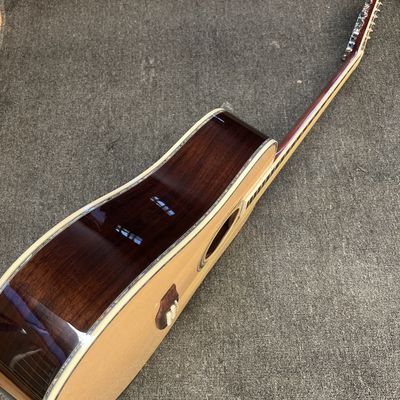 Custom M Style 12 Strings Solid Spruce Top Dreadnought Acoustic Guitar, Customized Logo on Headstock サプライヤー