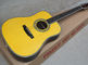 工場定製 黄色41インチ オム42 アコースティックギター エボニー・フリートボード アバロン・バインド・インレイ ウィルキンソン・チューン サプライヤー