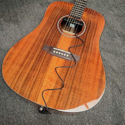 Custom Martin Style Dreadnought D-18AA All Solid KOA Wood Acoustic Guitar, Accept Guitar OEM サプライヤー