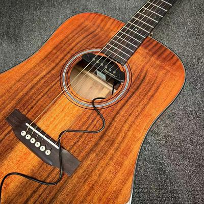 Custom Martin Style Dreadnought D-18AA All Solid KOA Wood Acoustic Guitar, Accept Guitar OEM サプライヤー