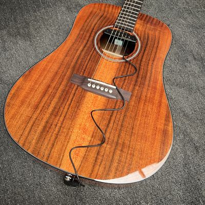 Custom Martin Style Dreadnought D-18AA All Solid KOA Wood Acoustic Guitar, Accept Guitar OEM サプライヤー