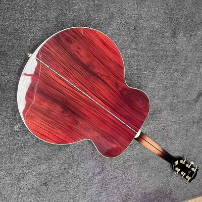 カスタム BOB DYLAN GIBSON スタイル SJ 200 アコースティック ギター (サンバースト、ココボロ バックサイド付き) サプライヤー