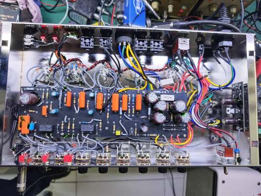 カスタムハンドワイヤードオーバードライブ特殊コンボバルブギターアンプとセレステンA型スピーカーODS20c グランド,JJチューブ,スエードブルー,グランドアンプシリーズ ダムブルスタイルクローン サプライヤー