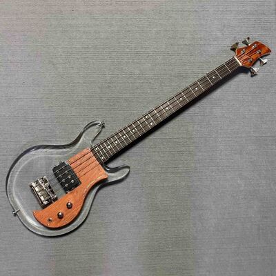 カスタム ダン アームストロング 4 弦アクリル エレクトリック ベース メイプル ネック ローズウッド指板 w/H サプライヤー