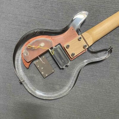 カスタム ダン アームストロング 4 弦アクリル エレクトリック ベース メイプル ネック ローズウッド指板 w/H サプライヤー