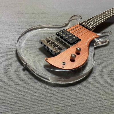 カスタム ダン アームストロング 4 弦アクリル エレクトリック ベース メイプル ネック ローズウッド指板 w/H サプライヤー