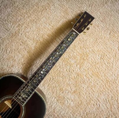 Custom 41 Inch D Body Dreadnought Wide Neck Acoustic Guitar with Solid Cocobolo Back Sides サプライヤー