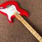 マルムスティーン 質の高い メイプル・フレットボード ビッグ・ヘッド ST 6弦の電気ギター 赤色 サプライヤー