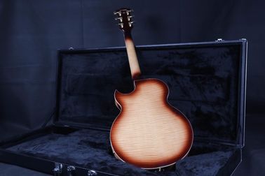 最高品質 ストック フルホールボディ 41インチ エレクトリックギター 小金 ハードウェア 黒色 サプライヤー