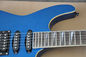 メタリック・ブルー・セット・イン・JS エレクトリック・ギター フロイド・ローズ 24フレット ホワイト・バインド・ボディ サプライヤー