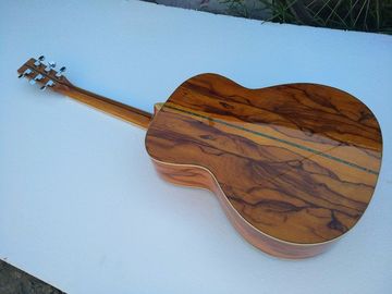 AAA品質の新しいカスタムギター OMボディ アフリカン・サンダー 木材 固形音響電ギター サプライヤー