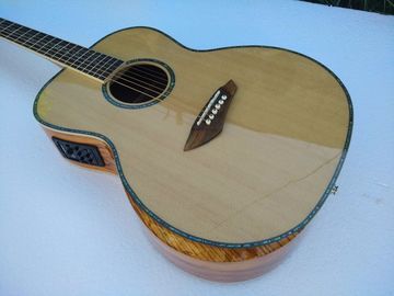 AAA品質の新しいカスタムギター OMボディ アフリカン・サンダー 木材 固形音響電ギター サプライヤー