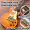 オーダーメイド 1 パーツ ネック 1 パーツ ボディ 電気ギター アップグレード トゥーン・オ・マティック ブリッジギター タイガー・フラーム スタンダードギター サプライヤー
