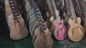 カスタム クラシック Fホール 木材 天然色 空っぽの体 電気ギターの色 送料無料 サプライヤー
