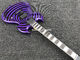 高品質の形状の電気ギター 紫色塗料の輪 黒のファニヤ ローズウッドの指板 送料無料 サプライヤー