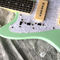 白いハードウェアのライトグリーン色でカスタマイズされた高品質の電気ギター サプライヤー
