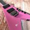 カスタム電気ギター 2020 新型ビブラートシステム ピンクと金属銀 カスタマイズ可能なロゴ形状 サプライヤー