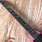 カスタム電気ギター 2020 新型ビブラートシステム ピンクと金属銀 カスタマイズ可能なロゴ形状 サプライヤー