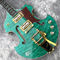 2020年 オーダーメイド 半空っぽ 高品質 緑色 オーダーメイド ロゴと形状 電気ギター サプライヤー