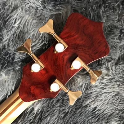 オーダーメイド グランド ALEM マークキング デラックス オーダーメイド 4本の弦 首から身体まで 底切断 心 ウォールナッツ ギター バス サプライヤー
