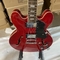 カスタムES 335 スタイルの半空っぽ電気ギター ジャズモデル 透明赤色 サプライヤー